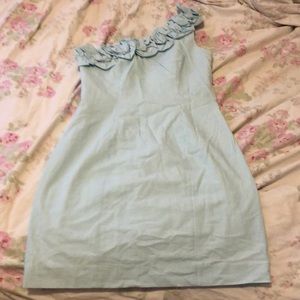 Lilly Pulitzer One Shoulder Seersucker Dress Sz 10